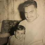Jagdeep as a child with her dad